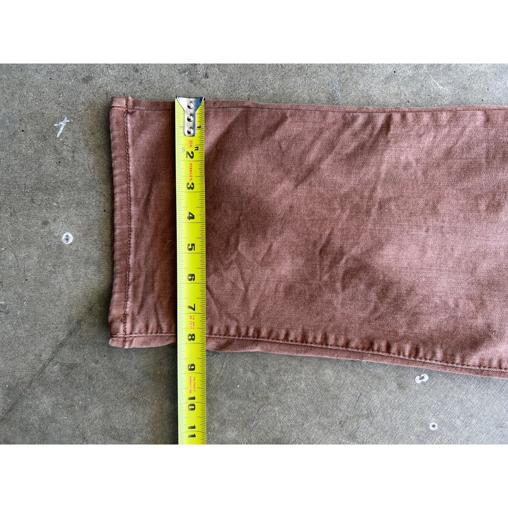 Well Worn Womens High Rise Straight Leg Pants Terracotta Brown Size 12/32 - Picture 4 of 7